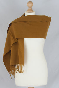 Biellese Wool Scarf, mustard