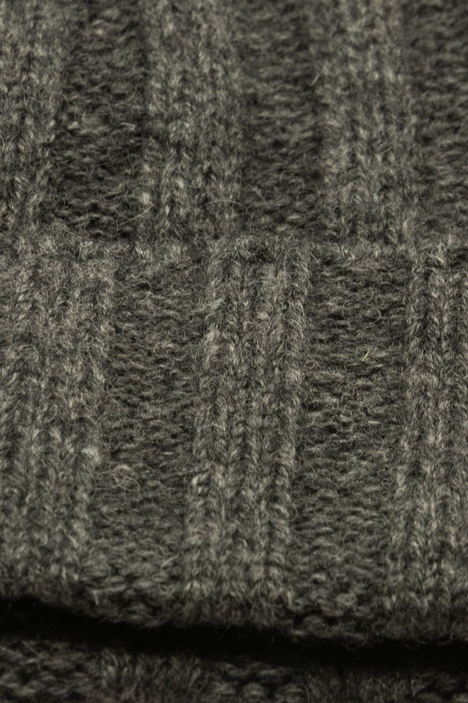 Biellese Wool Beanie, mid grey