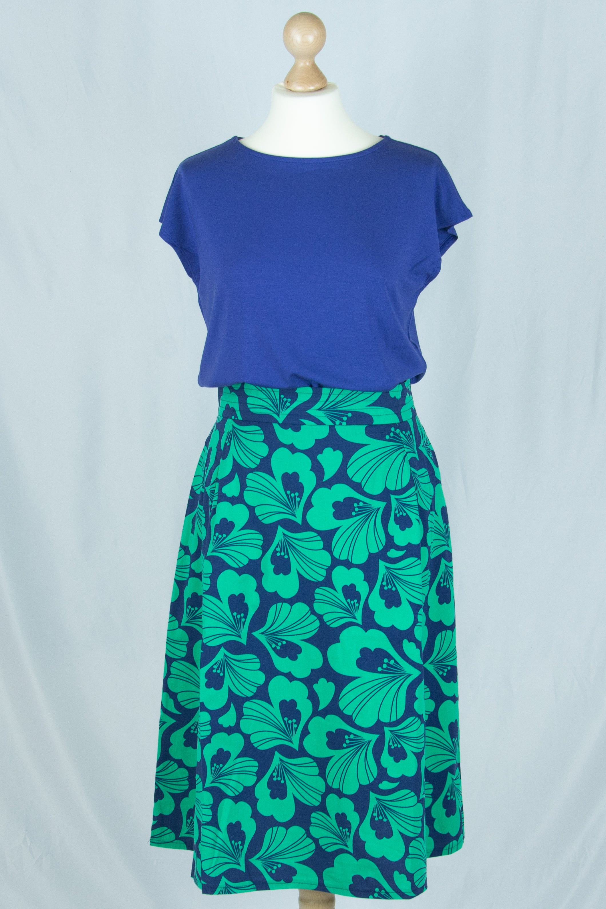 Lush Poppy GOTS Midi Rock, Lilibeth