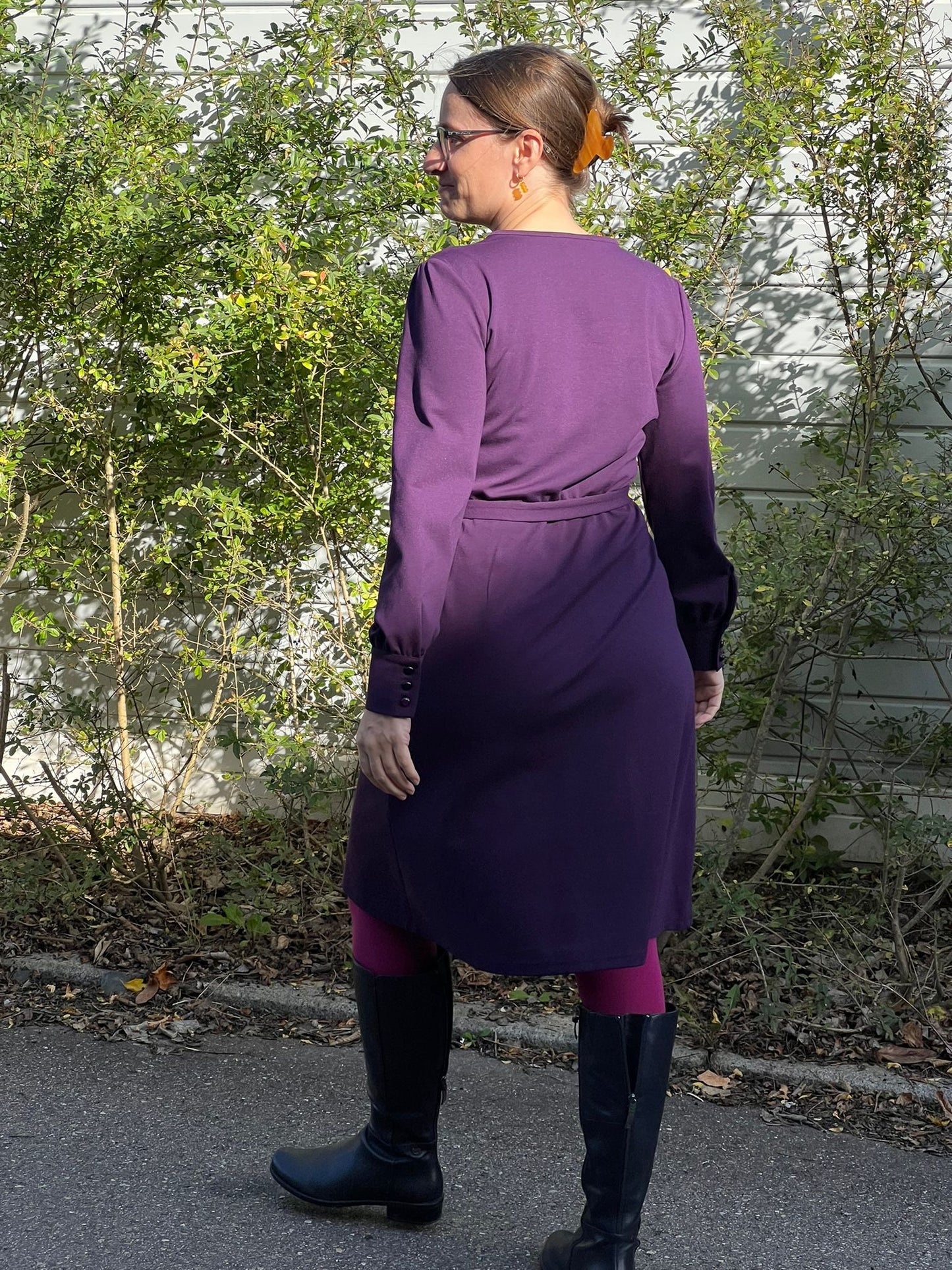Stella Dress, Purple Punty