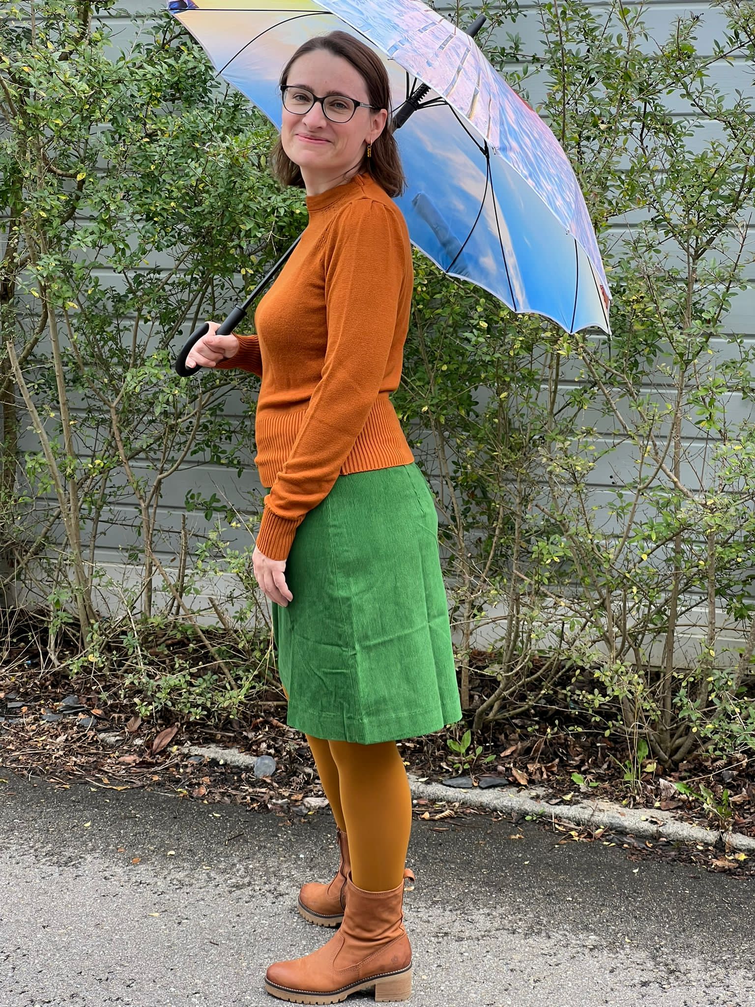 Danelondon Cord Skirt, Fall Jungle