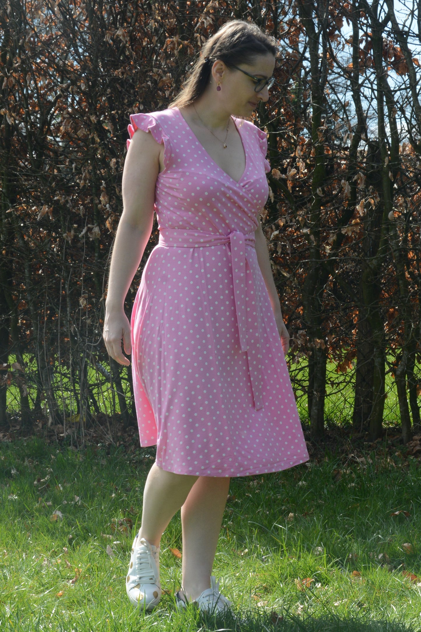 Kleid Boel, Dot Pink
