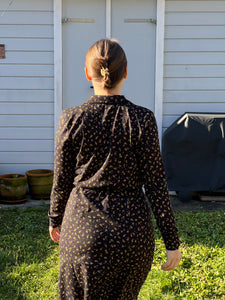 Beat City Kleid, Leaf Love Black