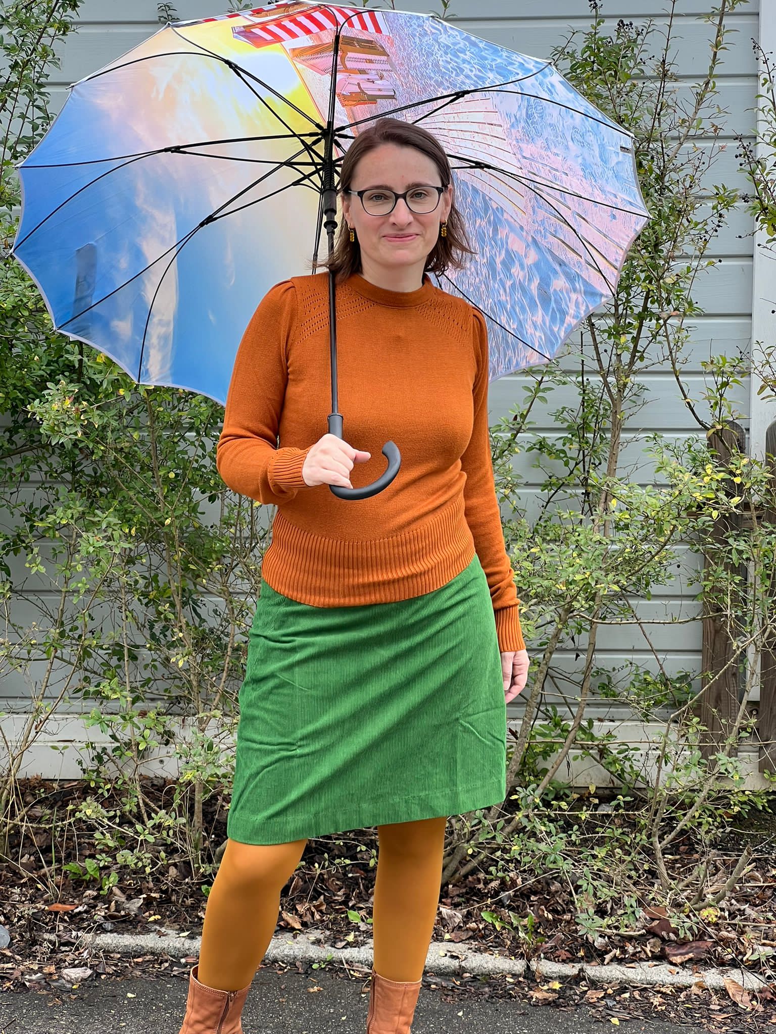 Danelondon Cord Skirt, Fall Jungle