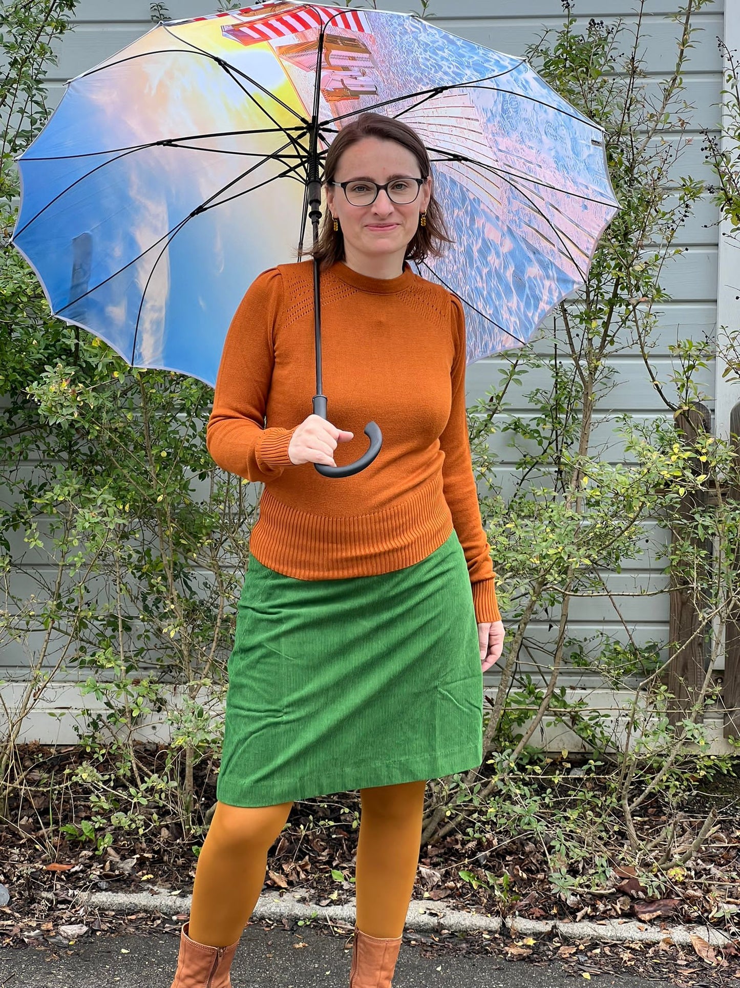 Danelondon Cord Skirt, Fall Jungle