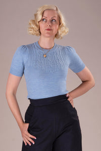 The Sweatergirl's Staple Sweater, Icy Blue
