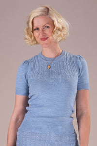 The Sweatergirl's Staple Sweater, Icy Blue