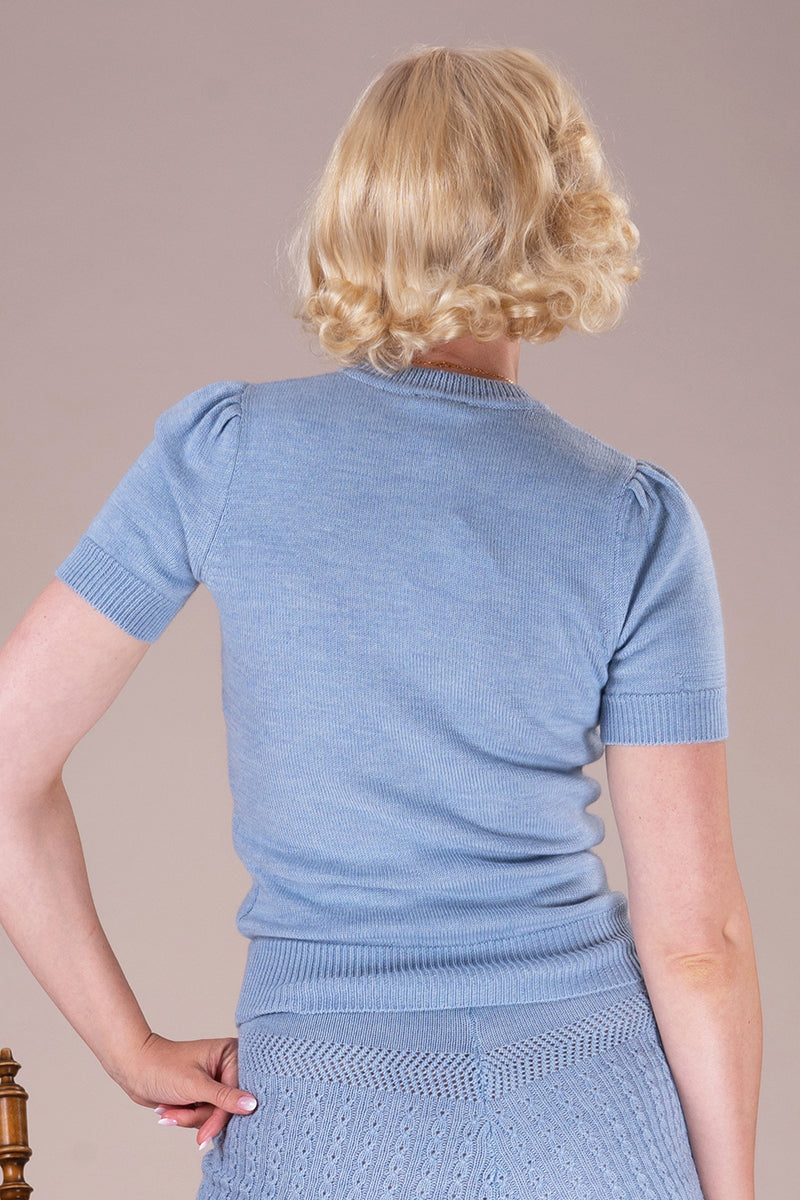 The Sweatergirl's Staple Sweater, Icy Blue