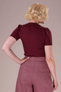 The Sweatergirl's Staple Sweater, Mulberry