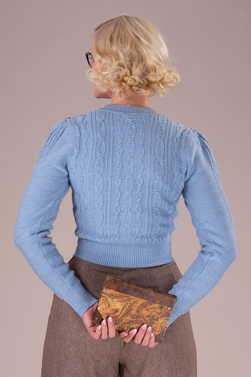The Ice Skater Cardigan Icy Blue