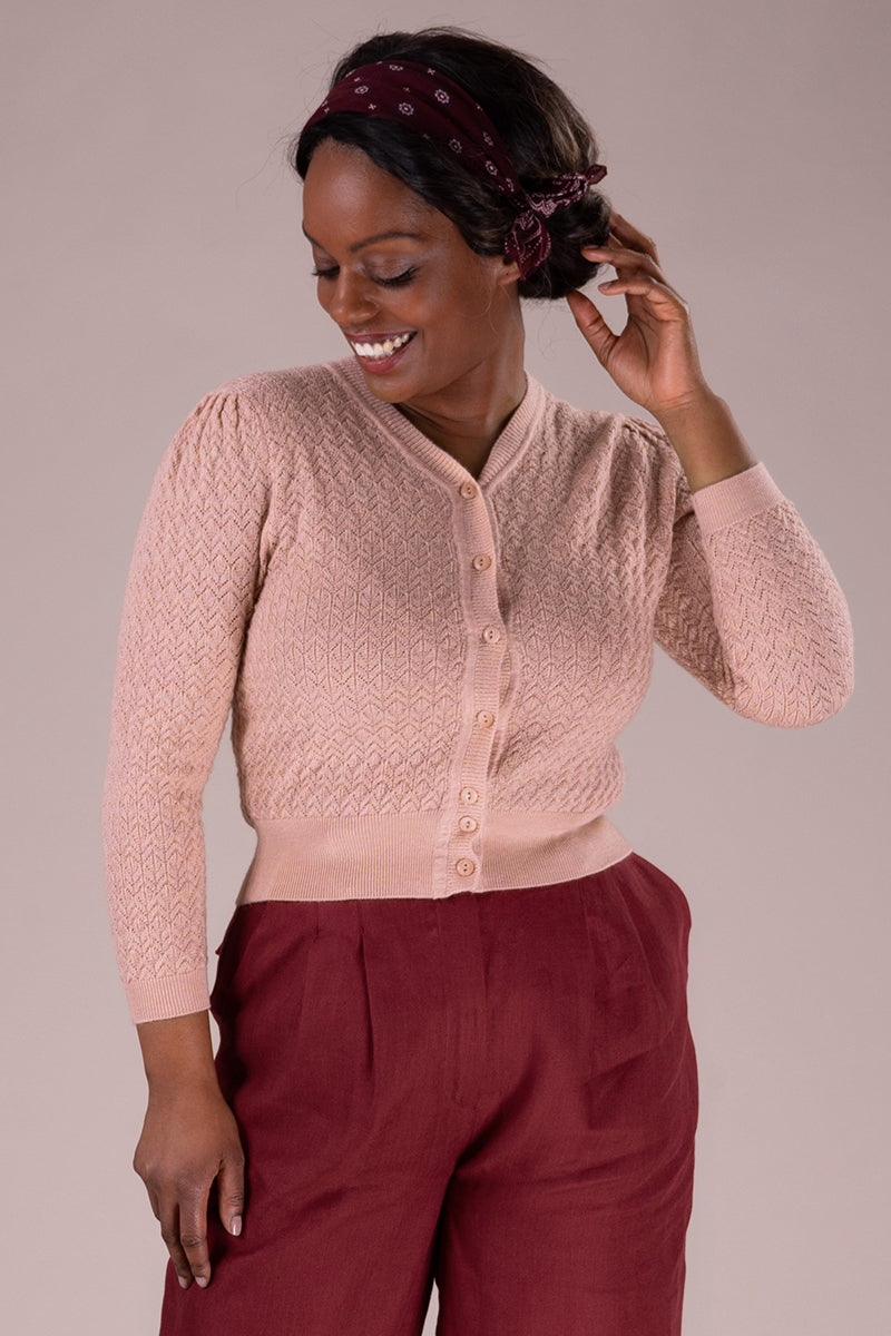 The Delightful Daytime Cardi, Peach melange