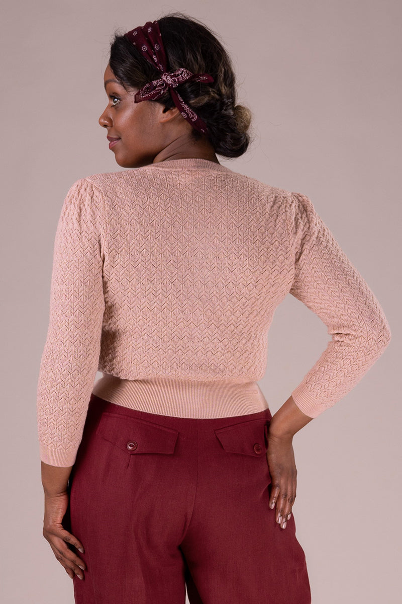 The Delightful Daytime Cardi, Peach melange