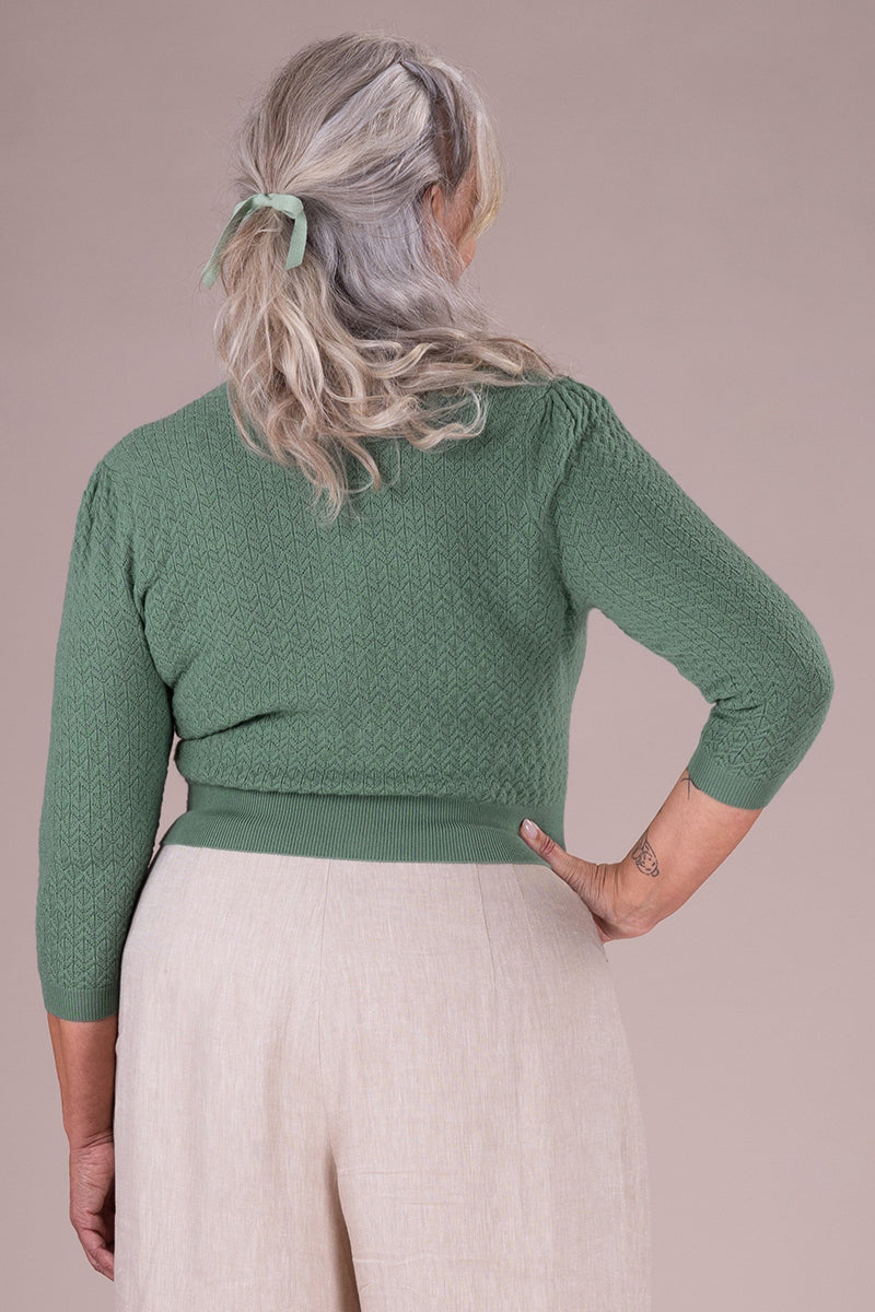 The Delightful Daytime Cardi, Sage green